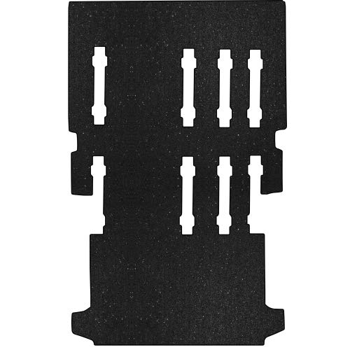 2-teilige aruma® Antirutschmatte, kompatibel für Ford Transit Custom Doppelkabine, Langer Radstand L2, Schiebetür rechts oder beidseitig mit Sitzschienen, ohne Heizung, ab Baujahr 04/2012-10/2023 von aruma