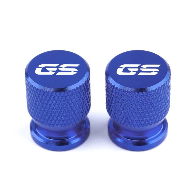 Motorrad Ventilkappen Für GS Motorrad Zubehör Reifen Ventil Air Port Stem Abdeckung Kappe Stecker CNC R1200GS R1250GS 1200GS R1250 GS R 1250 GS LC ADV(Blue) von asdlha