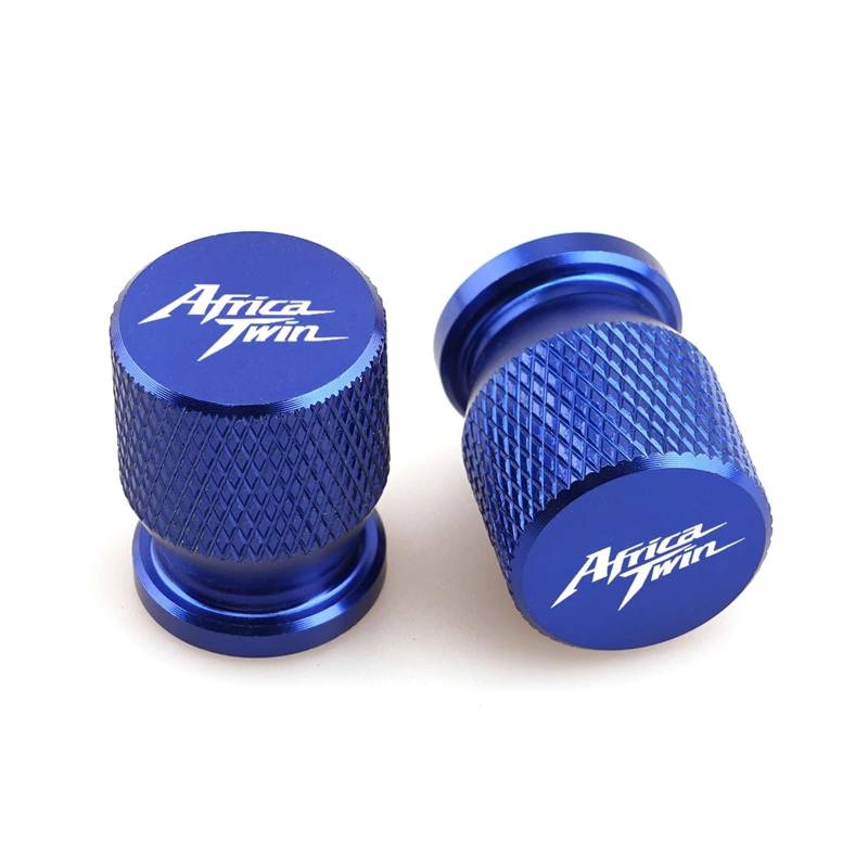 Motorrad Ventilkappen Für Hon@&da Africa Twin Crf1100l Crf1000l Crf 1000L 1100L 1000 1100 L Rad ​​Reifen Ventil Kappen Stem Abdeckung Stecker Motorrad Zubehör(Blue) von asdlha