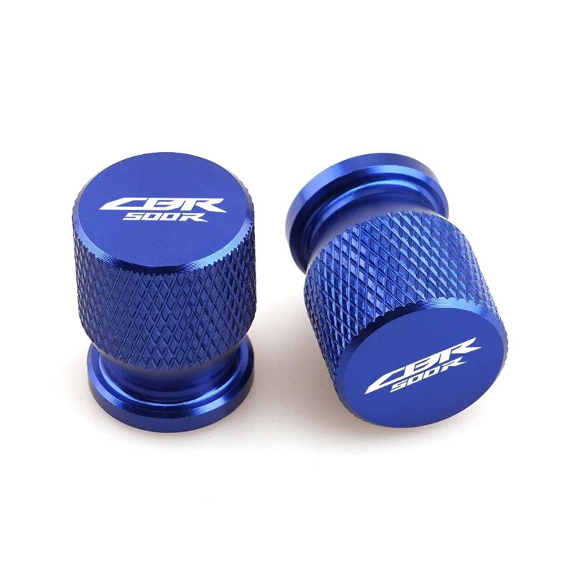 Motorrad Ventilkappen Für Hon@&da Cb650R CBR650R CBR500R CB CBR 650 500 R Reifen Ventil Kappen Abdeckung Stem Plugs Bouchon CNC Motorrad Teile 2023(CBR500R Blue) von asdlha