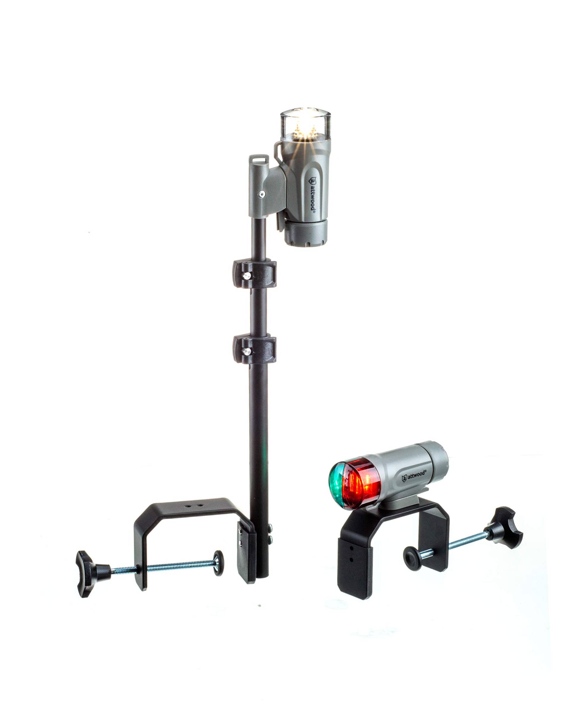 attwood Marine PaddleSport Portable Navigation Light Kit - C-Clamp, Screw Down or Adhesive Pad - Gray attwood Marine PaddleSport Portable Navigation Light Kit - C-Clamp, Screw Down or Adhesive Pad - Gray von attwood