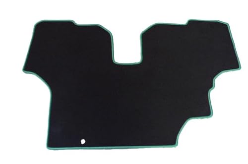 Fußmatte Teppich Velour schwarz Kettelung grün passend für Fendt Favorit 500 Serie 509/510/511/512/514 von autix