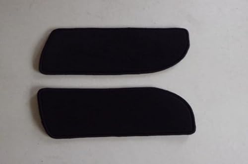 autix Teppiche Einstieg Trittstufen passend für Mercedes Sprinter VS30 2018 BR 907/910, Schwarz, Velour, 45x25 cm, 1 cm, mit Klettband, rutschfest, autix von autix