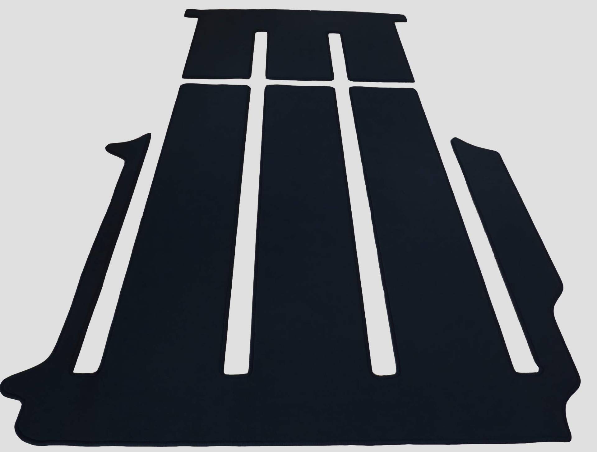 autix 300036820369 Gastraum Kofferraum Teppich Fußmatte Velour schwarz passend für VW T5 California Beach von autix