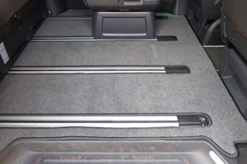 autix 4500368 Gastraum Teppich Fußmatte grau meliert Velour kompatibel für VW T5 T6 T6.1 Multivan mit 1 Schiebetür von autix