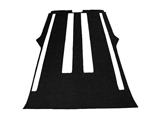 autix Fußmatte für Mercedes Viano Trend/Ambiente lang (4993 mm) mit Schiebetisch und 2 Schiebetüren, Schwarz, Velour, rutschhemmend, strapazierfähig von autix