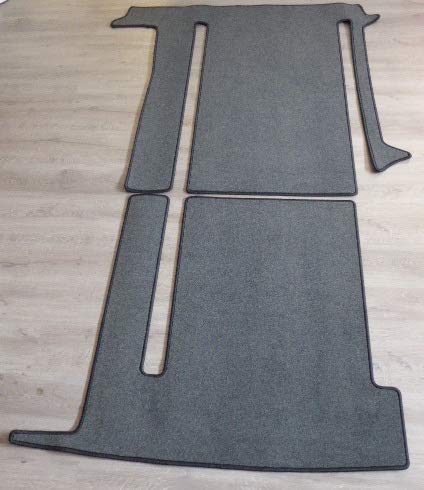 autix Gastraum Teppich Fußmatte grau meliert kompatibel mit VW T6 California Coast Ocean 2 Schienen von autix