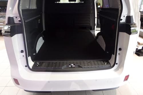 autix Laderaummatte Transportmatte Velour 1-TLG schwarz passend für VW ID Buzz Cargo von autix