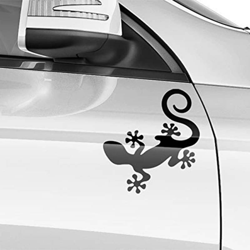 Auto-Dress Gecko, Auto-Aufkleber 22x24cm (100 White Gloss) von auto-Dress.de