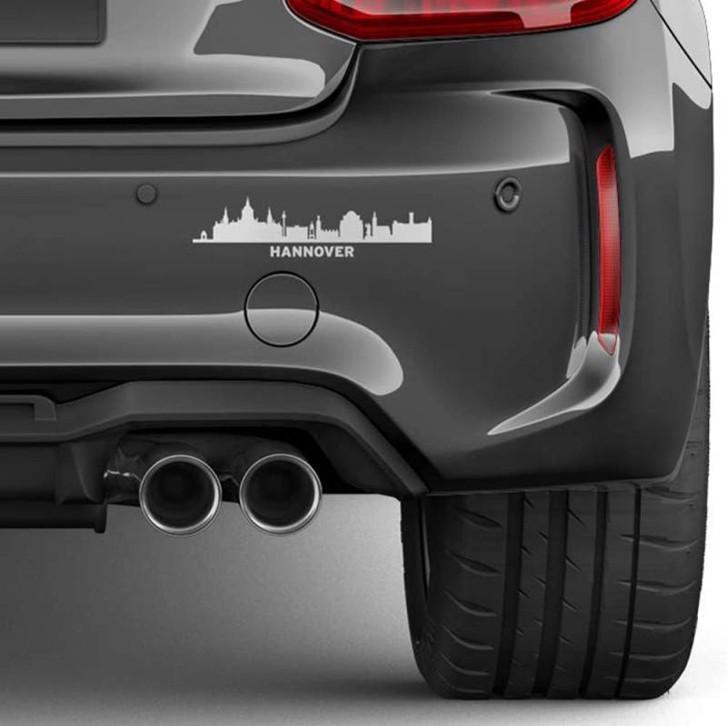 Auto-Dress Stadt Hannover, Heck-Auto-Aufkleber 20x5cm (Schwarz Matt) von Auto-Dress