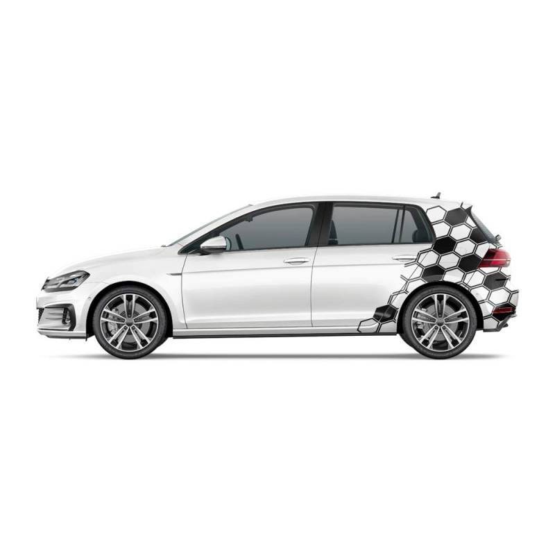 Auto-Dress Universal Aufkleber Set/Dekor - Motiv: Waben (Farbwunsch) von Auto-Dress
