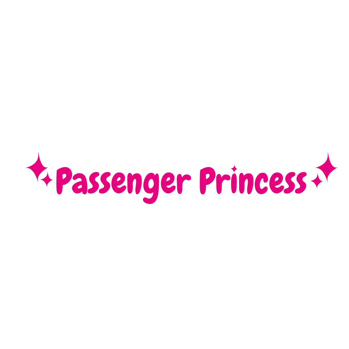 "Passenger Princess" Spiegel Aufkleber Autospiegel in Wunschfarbe(210 Black Gloss) von auto-Dress.de