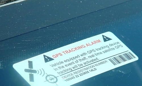 auto-badges 2 x Kfz-Warn-Aufkleber, Vinyl, selbstklebend, sehr Gute Haftung, GPS-Nachverfolgung auto-badges 2 x Kfz-Warn-Aufkleber, Vinyl, selbstklebend, sehr Gute Haftung, GPS-Nachverfolgung von auto-badges