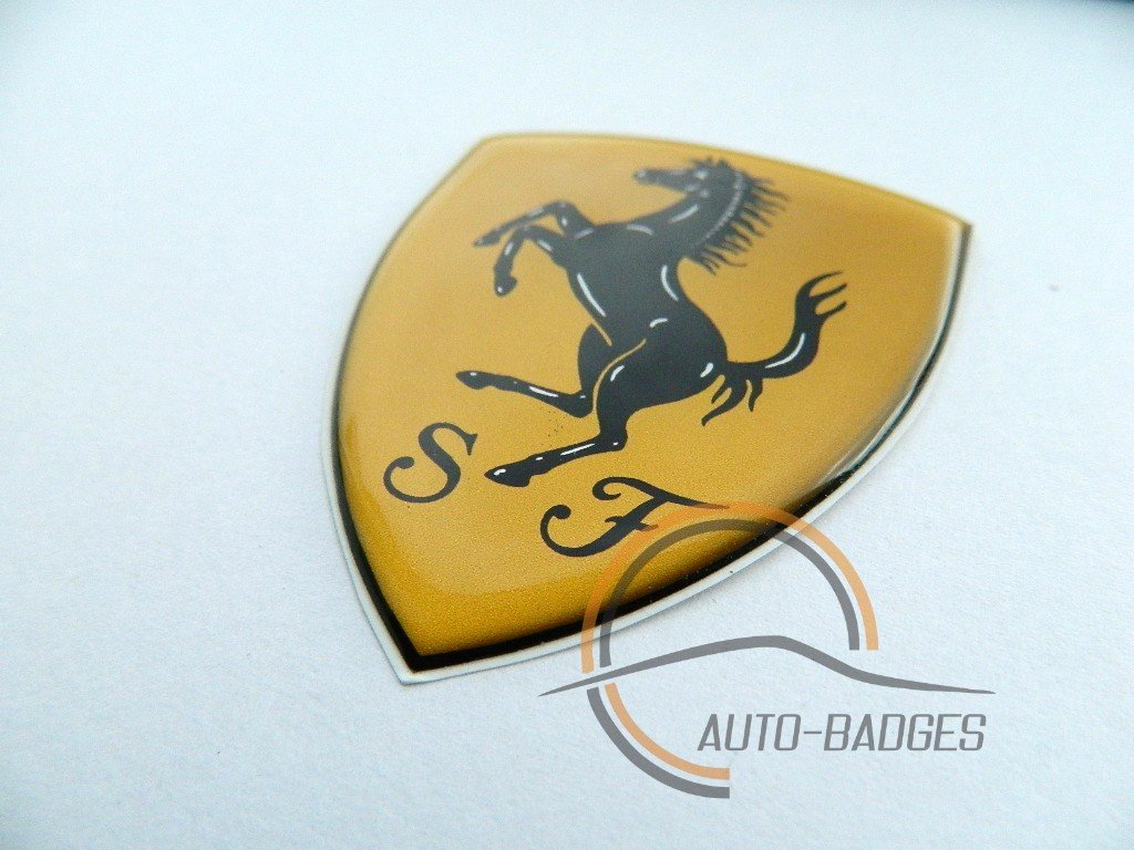 auto-badges Ferrari-Schild-Plakette, Auto-Emblem, klassischer Vintage-Stil auto-badges Ferrari-Schild-Plakette, Auto-Emblem, klassischer Vintage-Stil von auto-badges