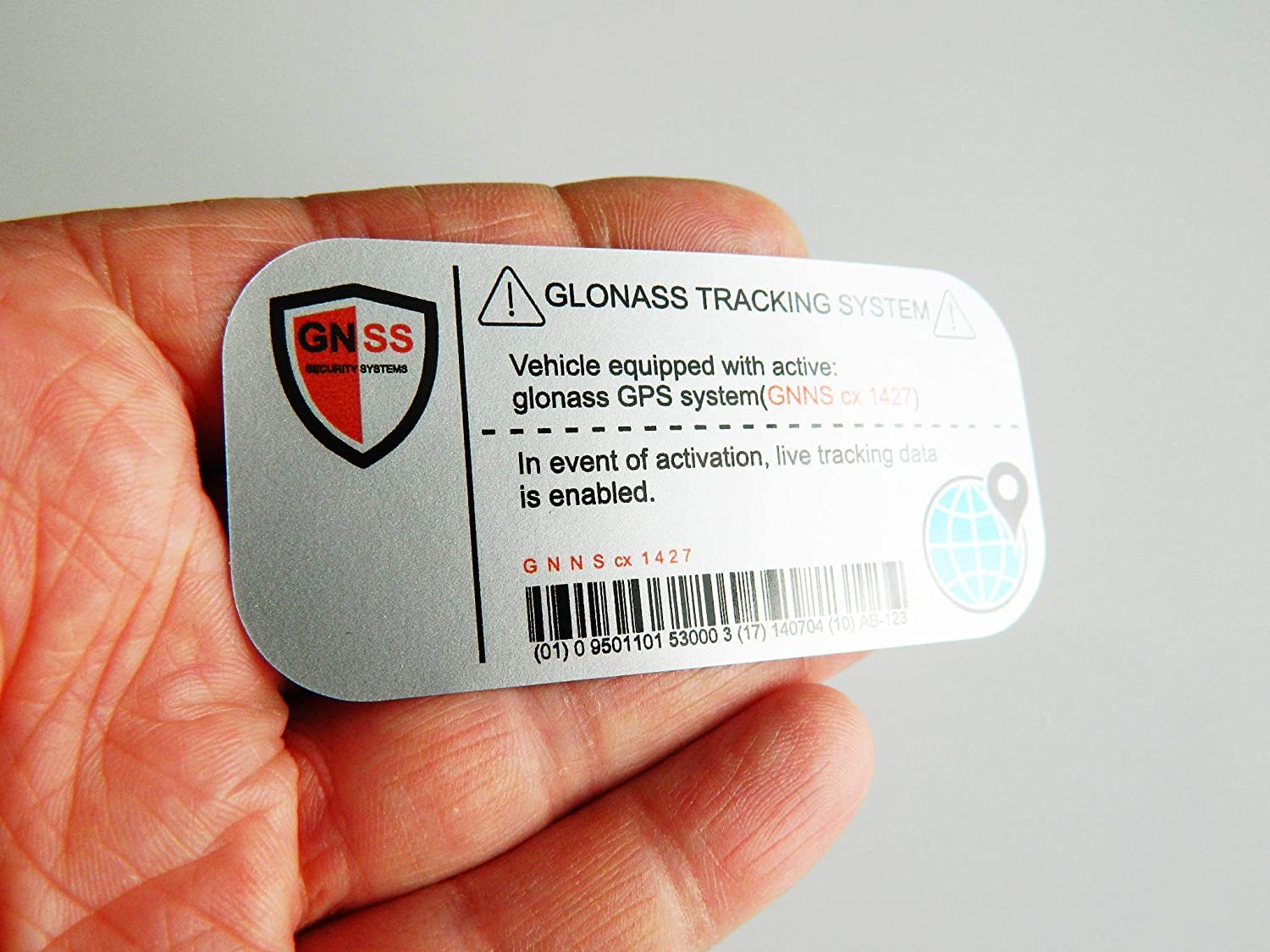auto-badges X2 Auto-Alarm-Aufkleber, hohe Klebekraft, Vinyl-Aufkleber, selbstklebend, GPS- von auto-badges