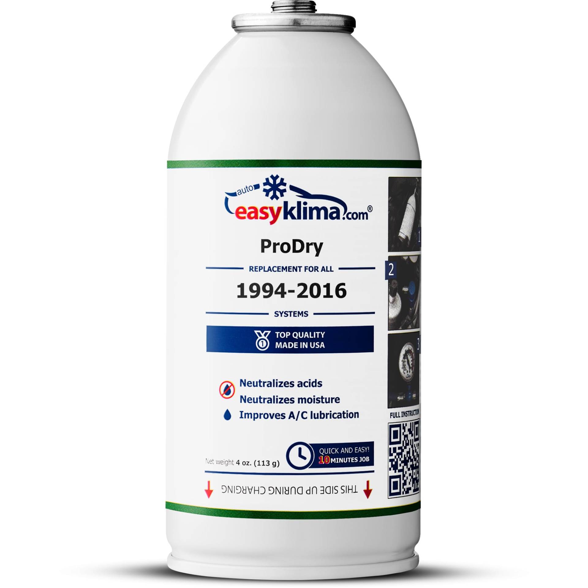 EasyKlima ProDry Reparatursatz für Klimaanlagen - Entfernt Feuchtigkeit aus Klimaanlagen, um Leistung und Effizienz zu Verbessern - Ungiftig, sicher für Autos und die Umwelt EasyKlima ProDry Reparatursatz für Klimaanlagen - Entfernt Feuchtigkeit aus Klimaanlagen, um Leistung und Effizienz zu Verbessern - Ungiftig, sicher für Autos und die Umwelt von auto easy klima