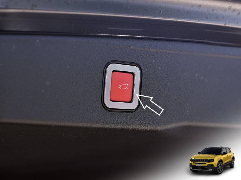 Abdeckung aus Stahl für Jeep.Avenger | Knopf Kofferraum Dekor | 1 Stück Longitude Altitude Summit Avenger Zubehör Tuning von autoCOVR