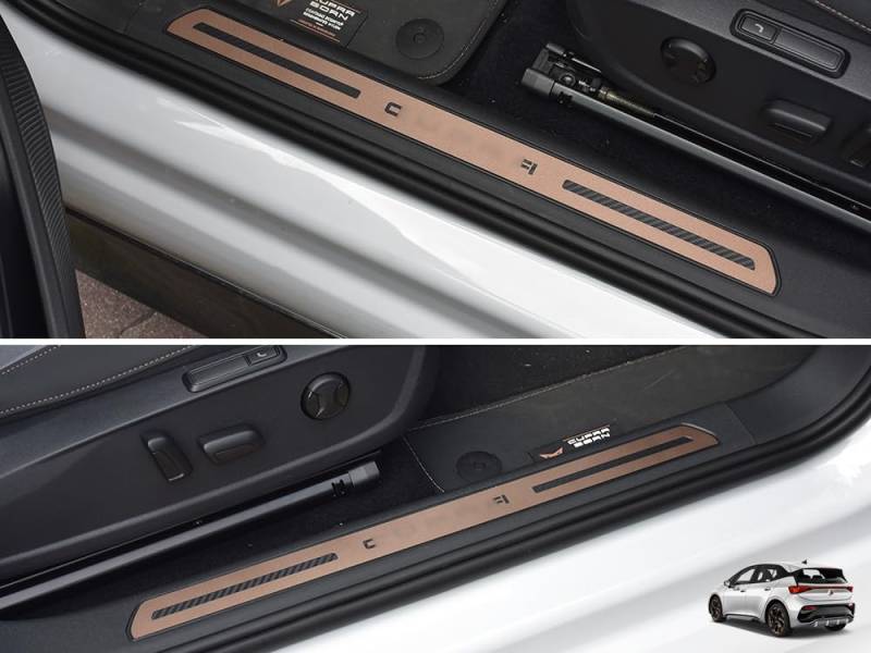 Einstiegsleisten aus Stahl für Cupra.Born | Copper Stil | 2 Stück Edelstahl Elektro E-Boost Impulse VZ Edition Advantage Dynamic Born Zubehör Tuning von autoCOVR