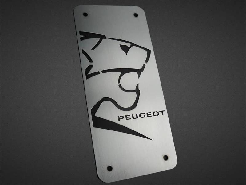 autoCOVR Fußstütze Stahlabdeckung für Peugeot.206 207 208 2008 RCZ | 1 Stück Auto Sport Fußablage Fußpedal Pedal Edelstahl Gebürstet Zubehör von autoCOVR