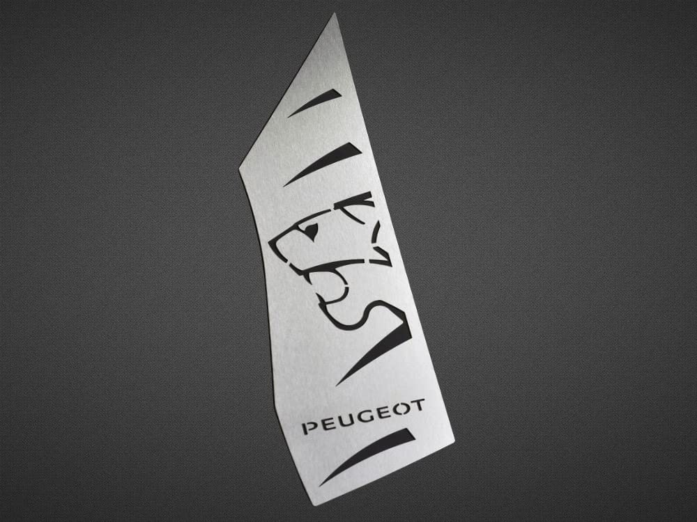 Fußstütze Stahlabdeckung für Peugeot.3008 II und 5008 II | 1 Stück Auto Fußablage Fußpedal Sport Pedal Edelstahl Gebürstet 3008 Zubehör von autoCOVR