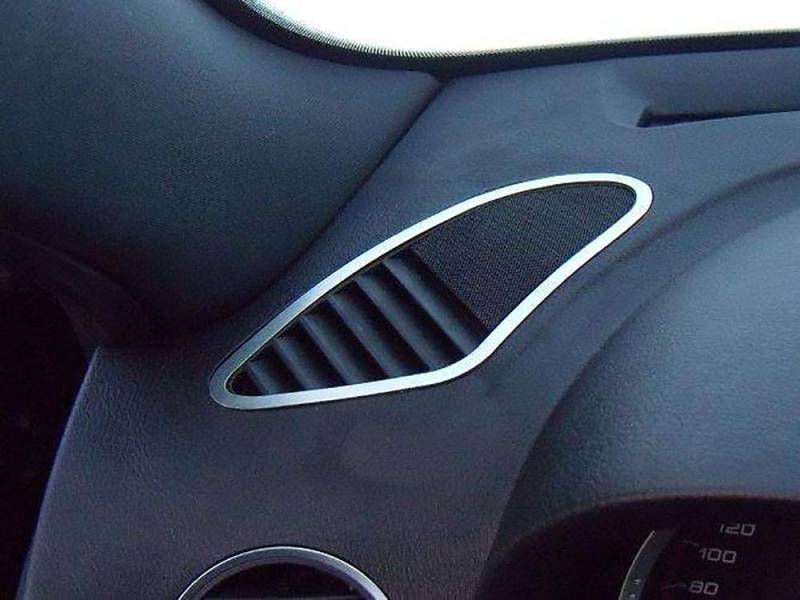 Interieur Stahlabdeckung für Alfa_Romeo 159 & BRERA & SPIDER (939) Defrosterdüsen Rahmen Zubehör Edelstahl Gebürstet Blenden Cockpit Dekor (2 Stück) von autoCOVR