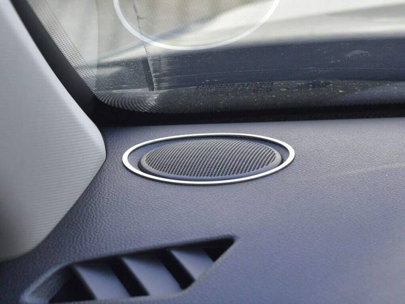 autoCOVR Interieur Stahlabdeckung für Duster 2 II 2th Lautsprecher Ringes Trimmen Edelstahl Gebürstet Zubehör Dekor (2 Stück) von autoCOVR