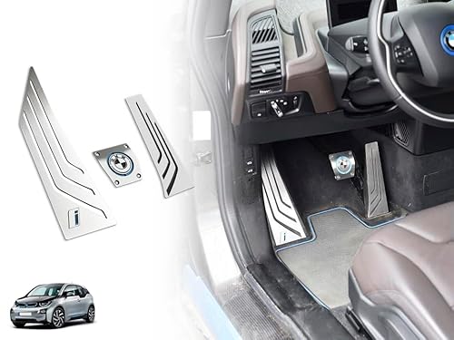 Pedale mit Fußstütze aus Stahl für BMW.i3 i3S | 3 Stück Edelstahl Trittbrett Fußstütze Fußstütze 94Ah 120Ah i3 i3S Zubehör Tuning Pedale mit Fußstütze aus Stahl für BMW.i3 i3S | 3 Stück Edelstahl Trittbrett Fußstütze Fußstütze 94Ah 120Ah i3 i3S Zubehör Tuning von autoCOVR
