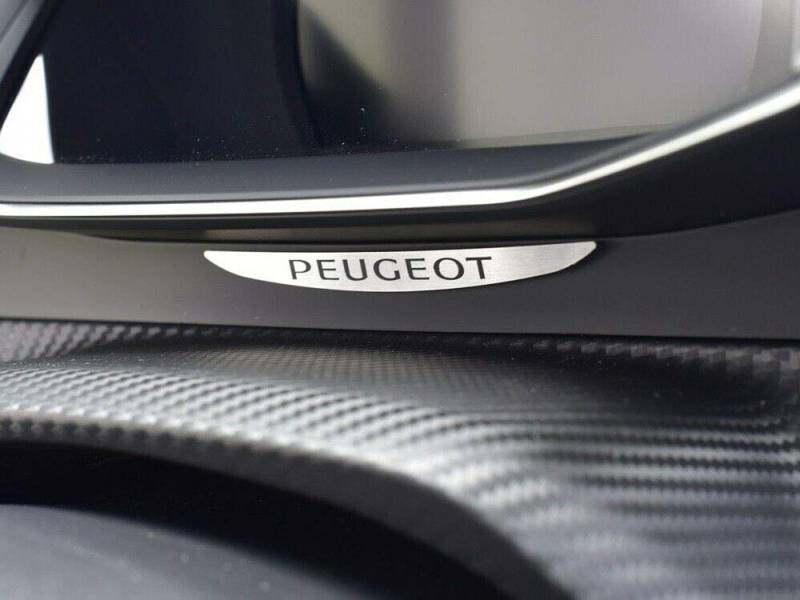 Stahlabdeckung für Peugeot 208 II & 2008 II, 1 Stück, Instrumententafel, Emblem, Edelstahl, gebürstetes Metall, Innendekoration, Tuning-Zubehör von autoCOVR