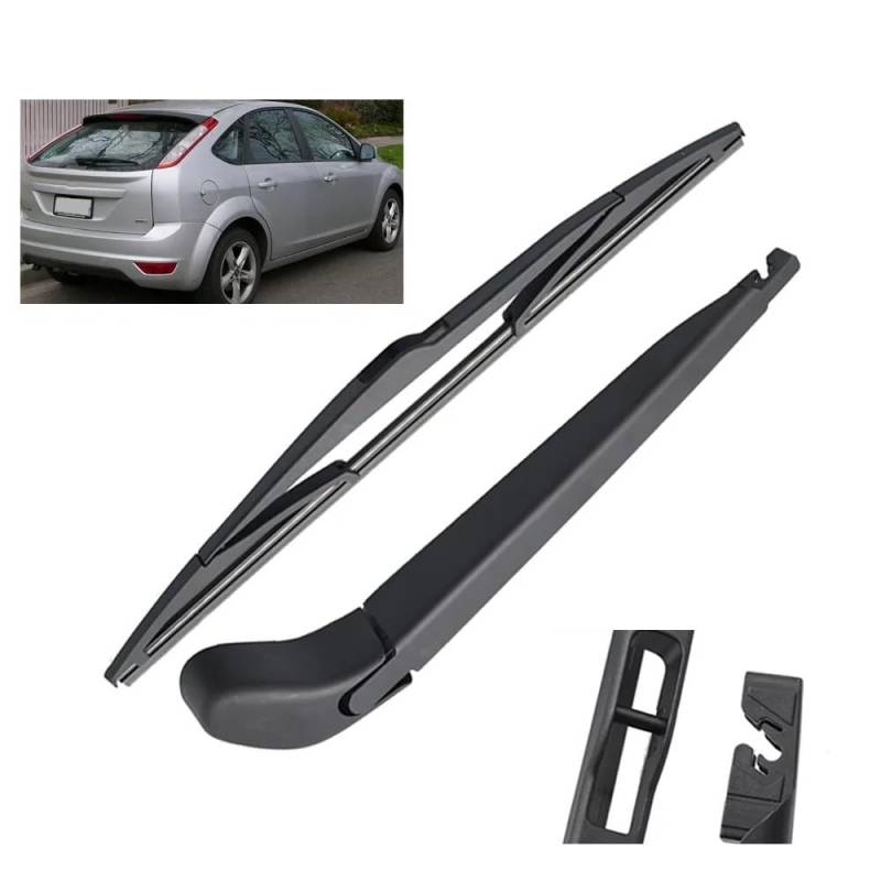 Windscreen Cleaning Wiper Front and Rear für Ford Focus 2 Schrägheck 2004–2011，Double Action Premium Front Windscreen Wiper Set Wiper Blade Wiper Arm von autoell