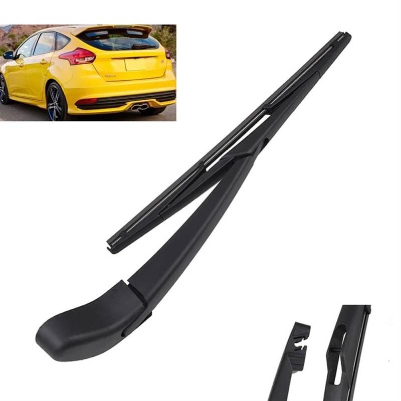 Windscreen Cleaning Wiper Front and Rear für Ford Focus Schrägheck MK 3 2011–2017，Double Action Premium Front Windscreen Wiper Set Wiper Blade Wiper Arm von autoell