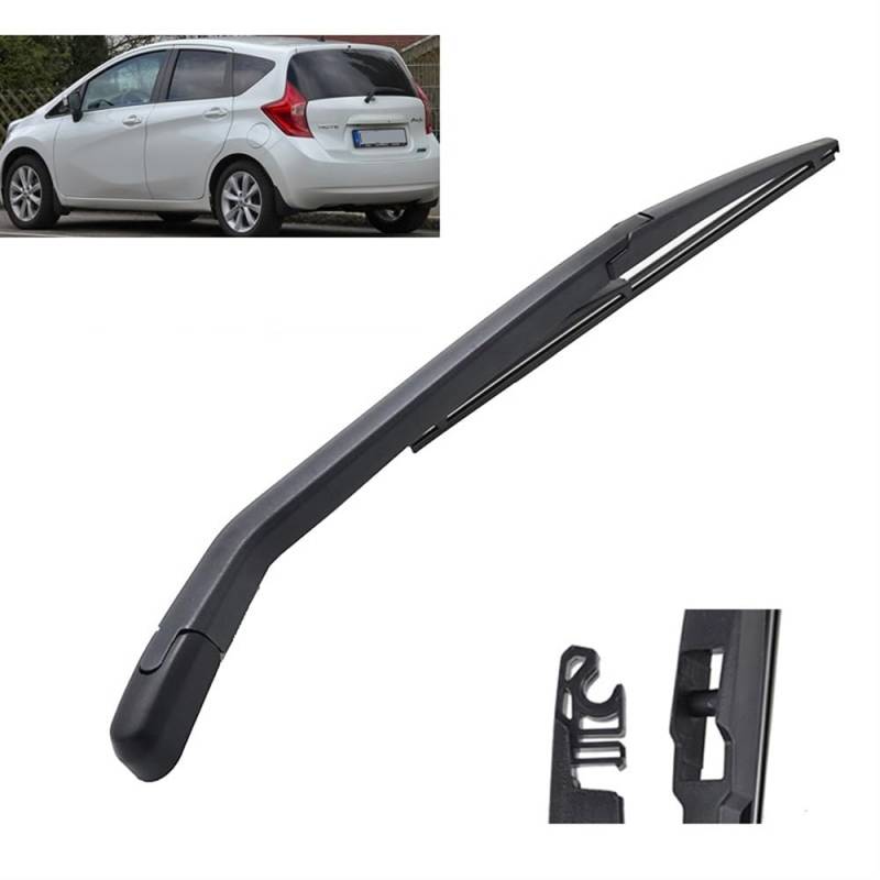 Windscreen Cleaning Wiper Front and Rear für Nissan Note E12 2013–2019，Double Action Premium Front Windscreen Wiper Set Wiper Blade Wiper Arm von autoell