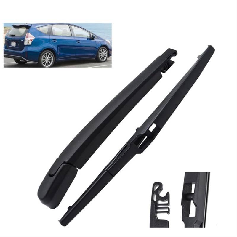 Windscreen Cleaning Wiper Front and Rear für Toyota Prius V α + 2011–2021，Double Action Premium Front Windscreen Wiper Set Wiper Blade Wiper Arm von autoell