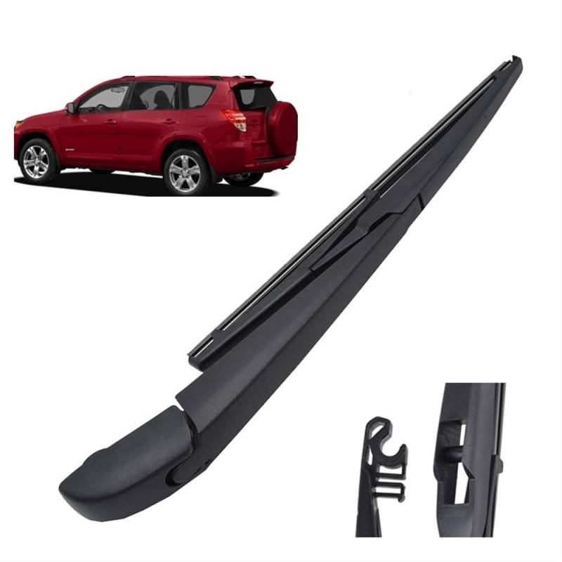 Windscreen Cleaning Wiper Front and Rear für Toyota RAV4 XA30 2005–2012，Double Action Premium Front Windscreen Wiper Set Wiper Blade Wiper Arm von autoell