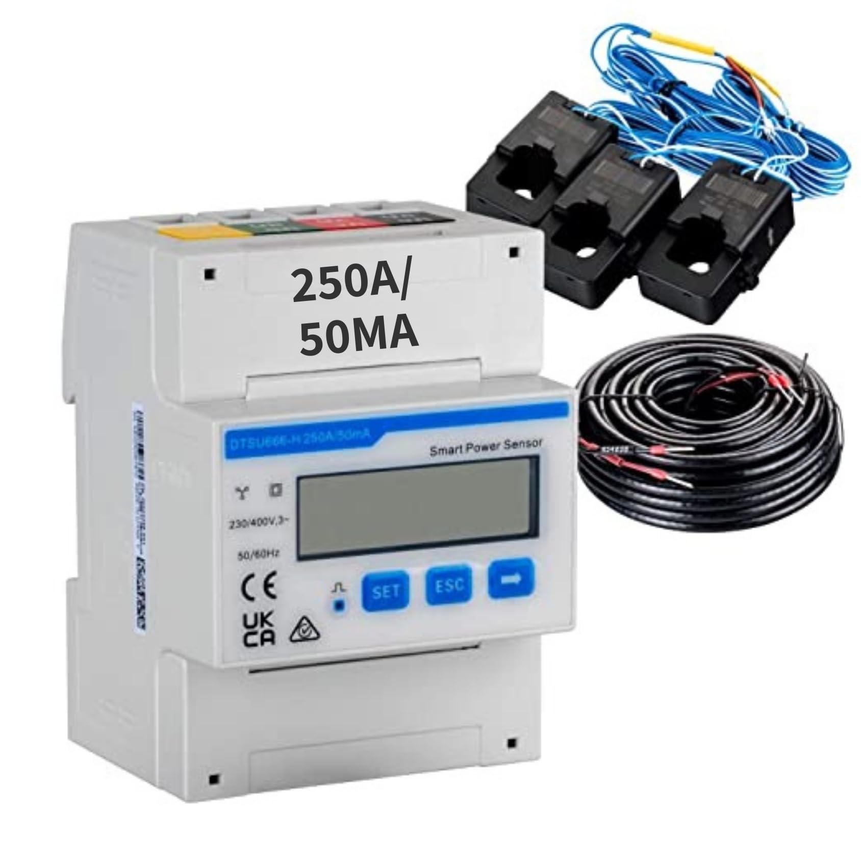 Avoltik Huawei Smart Power Sensor DTSU666-H 250A/50mA Stromzähler Stromsensor Smartmeter Leistungssensor für PV Anlage Avoltik Huawei Smart Power Sensor DTSU666-H 250A/50mA Stromzähler Stromsensor Smartmeter Leistungssensor für PV Anlage von avoltik