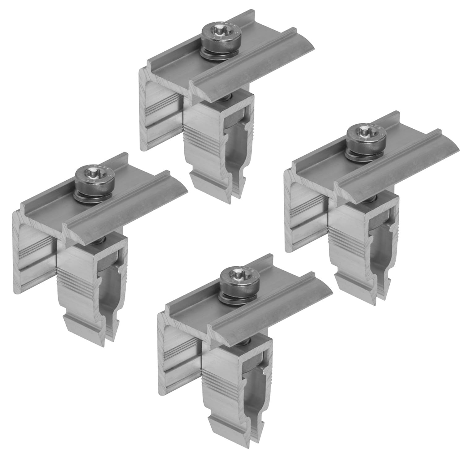 Avoltik Solarmodul Halterung - 4x Endklemme mit Aluminiumlegierung für Solarmodul Höhe 30mm-45mm I Solarmodul Befestigung für PV-Anlagen I Korrosionsbeständig – EASY-CLICK-SYSTEM – Silber Avoltik Solarmodul Halterung - 4x Endklemme mit Aluminiumlegierung für Solarmodul Höhe 30mm-45mm I Solarmodul Befestigung für PV-Anlagen I Korrosionsbeständig – EASY-CLICK-SYSTEM – Silber von avoltik
