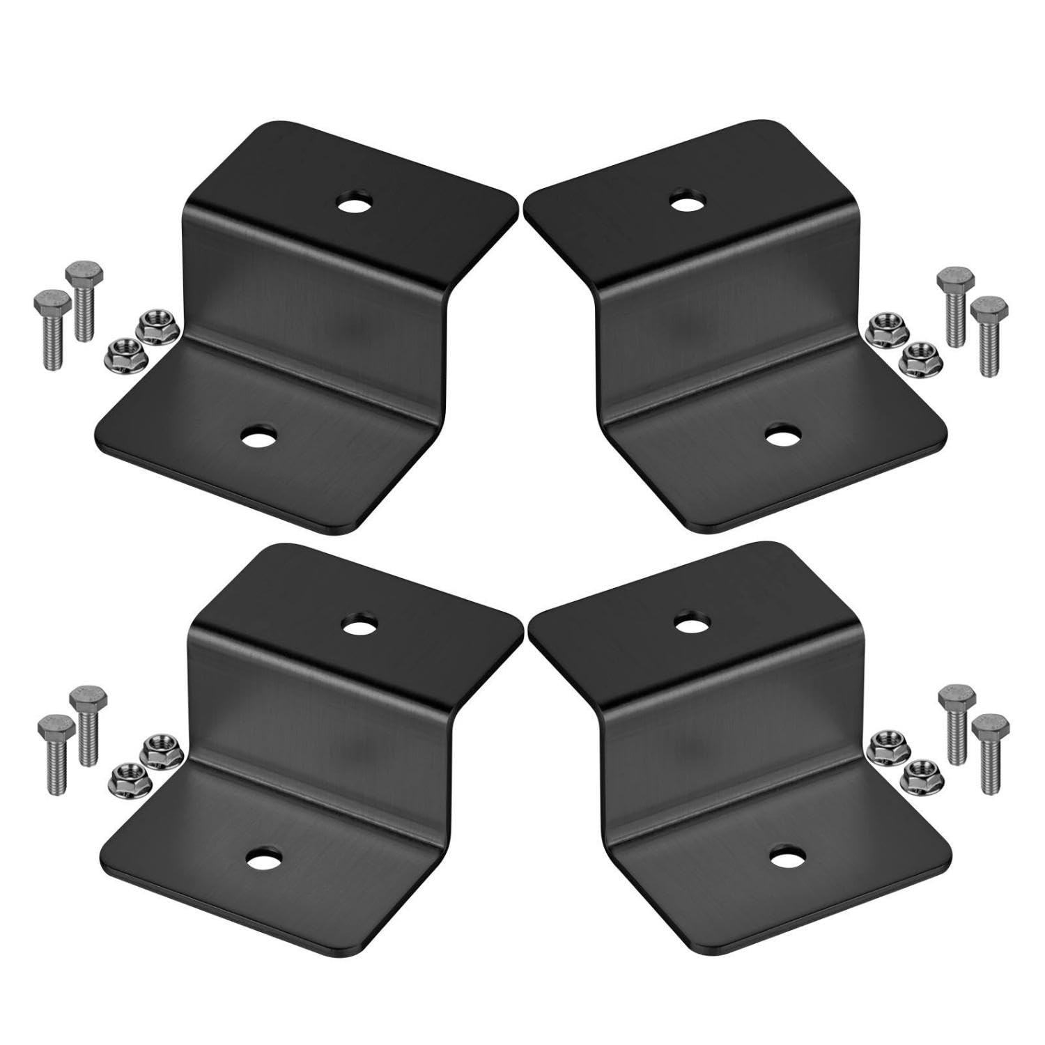 Avoltik Solarpanel Halterung 4 Stück in schwarz 50mm I hochwertige Z-Winkel Halterungen aus robustem Aluminium I PV Modul Halterung inkl Schrauben & Muttern I witterungsbeständige Solarmodul Halterung Avoltik Solarpanel Halterung 4 Stück in schwarz 50mm I hochwertige Z-Winkel Halterungen aus robustem Aluminium I PV Modul Halterung inkl Schrauben & Muttern I witterungsbeständige Solarmodul Halterung von avoltik