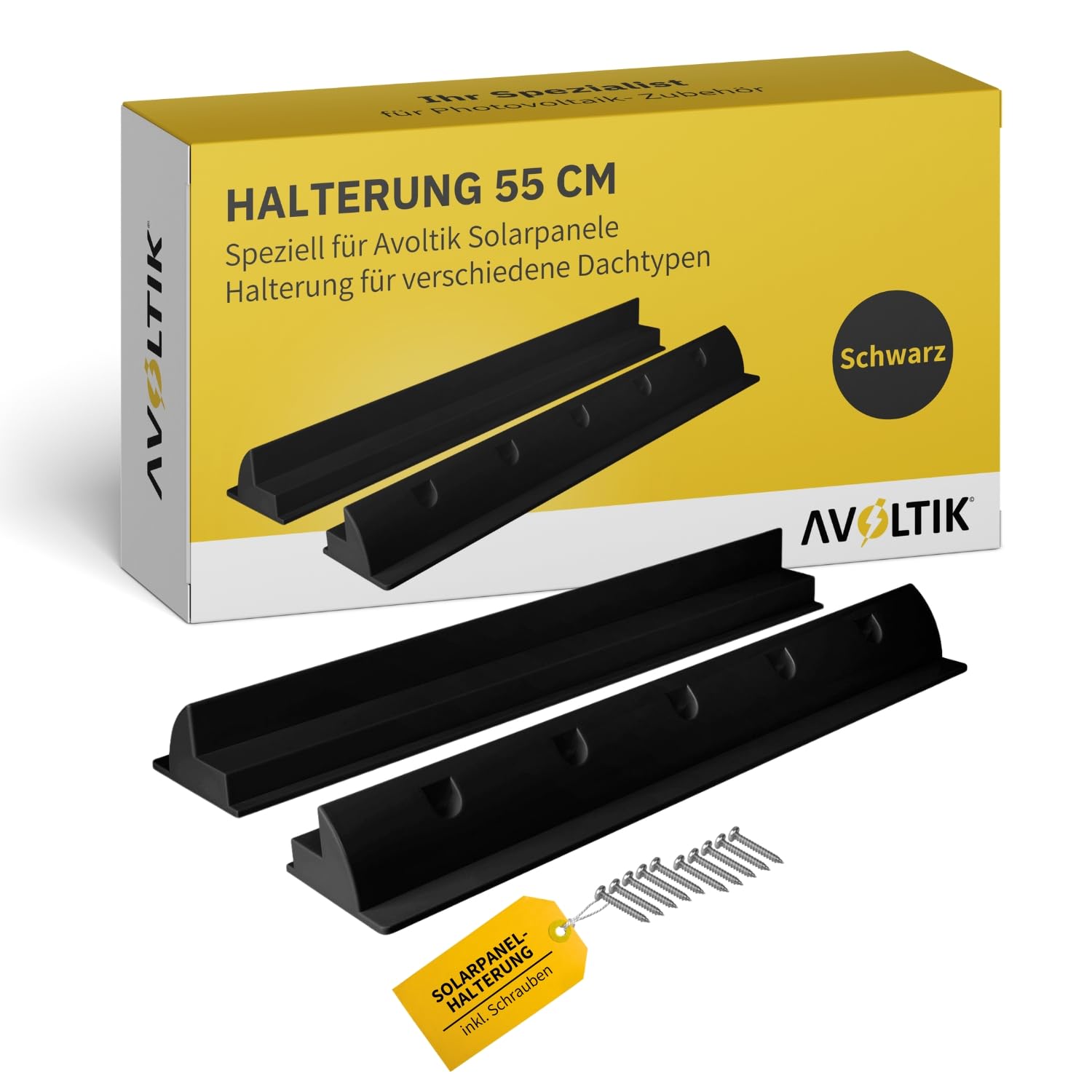 Avoltik Solarpanel Halterung spoiler geeignet für Wohnmobil, Boot, Flachdach, Wohnwagen I wetterbeständig aus ABS Kunststoff in schwarz 55cm I Solarpanelhalterung Halterung Solar inkl. Schrauben Avoltik Solarpanel Halterung spoiler geeignet für Wohnmobil, Boot, Flachdach, Wohnwagen I wetterbeständig aus ABS Kunststoff in schwarz 55cm I Solarpanelhalterung Halterung Solar inkl. Schrauben von avoltik