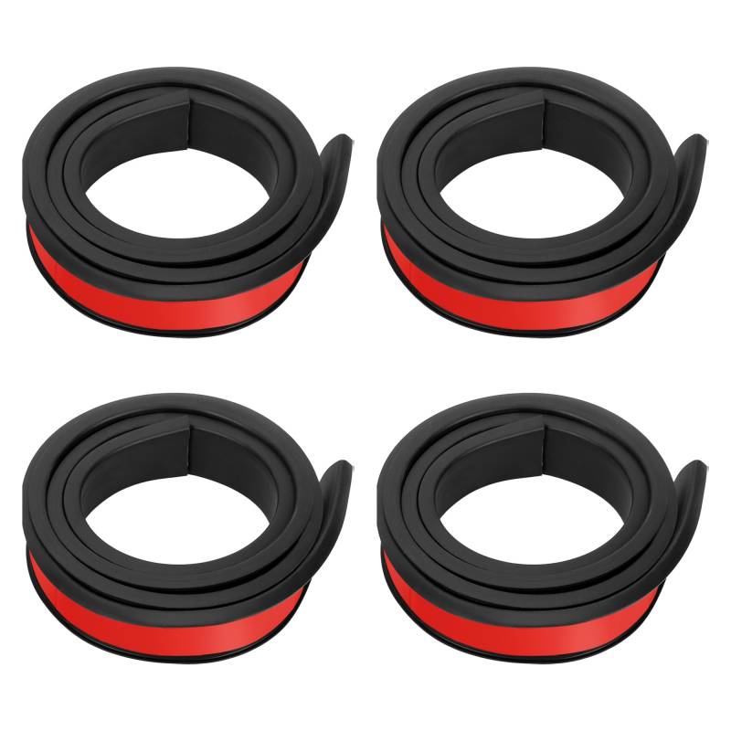 awliye 4 Stück Universal kotflügelverbreiterung 1.5M Auto Rad Fender 3.8cm Breit Auto Radlaufverbreiterung Rad Schutz Radlaufleiste Gummilippe Verbreiterung Protektor und Dekoration von awliye