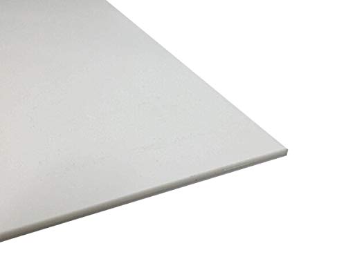 Kunststoffplatte ABS 1mm Weiß 300 x 200 mm (30x20cm) Acrylnitril-Butadien-Styrol - Made in Germany - Einseitige Schutzfolie - Top Qualität - 1 Stück von az-reptec