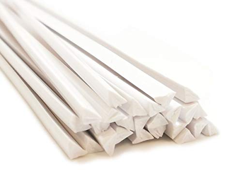 Kunststoffschweißdraht ABS 4mm Dreikant Weiß 25 Stäbe von az-reptec