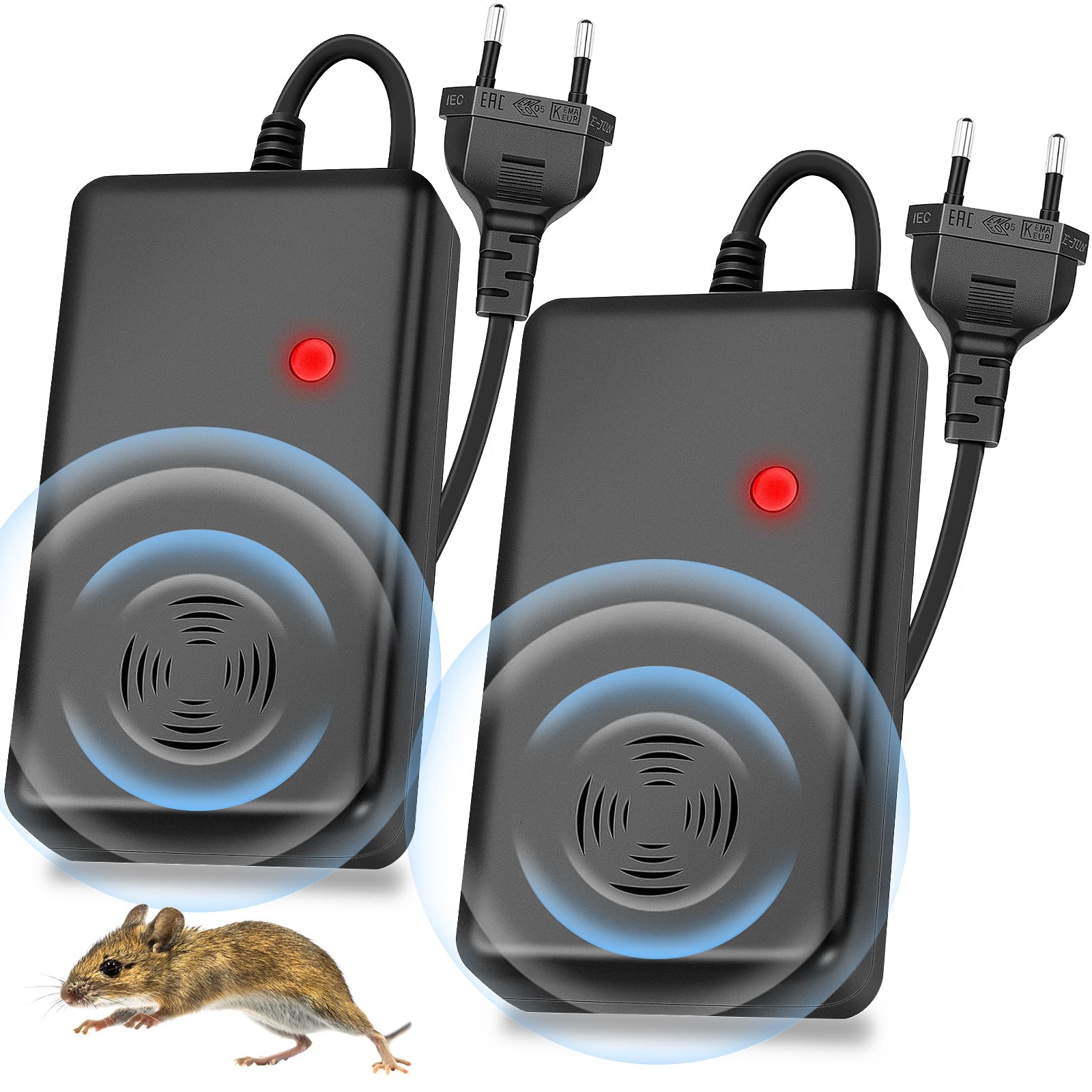 babikeen 2 Stück Marderschreck mit LED Blitzlicht, Marderabwehr mit Stecker Anwendungsbereich ca. 40-50m², Marderfalle Marder Ultraschall für Dachboden, Scheune, Garage, Keller babikeen 2 Stück Marderschreck mit LED Blitzlicht, Marderabwehr mit Stecker Anwendungsbereich ca. 40-50m², Marderfalle Marder Ultraschall für Dachboden, Scheune, Garage, Keller von babikeen