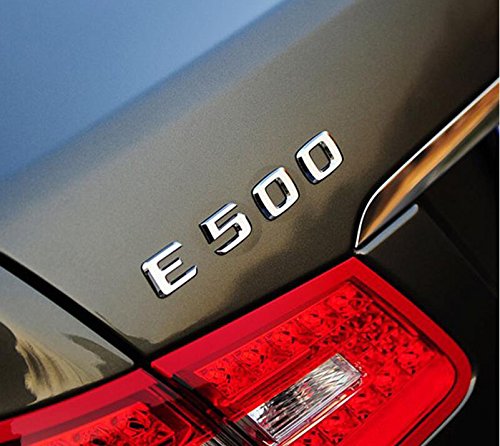 E678 E500 Emblem Badge auto aufkleber 3D Schriftzug hinten Abziehbild Car Sticker Plakette von badgeswelt