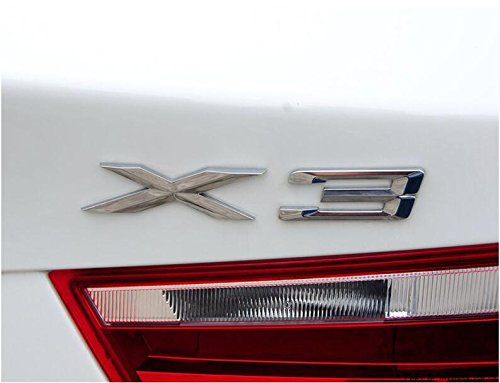 E690 X3 Emblem Badge auto aufkleber 3D Schriftzug hinten Abziehbild Car Sticker Plakette Chrom von badgeswelt