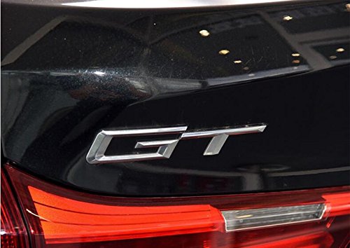 E693 GT Emblem Badge auto aufkleber 3D Schriftzug hinten Abziehbild Car Sticker Plakette Chrom von badgeswelt