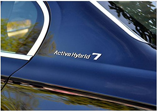 E738 Active Hybrid 7 Emblem Badge auto aufkleber 3D Schriftzug hinten Abzeichen Seite car Sticker Abziehbild von badgeswelt