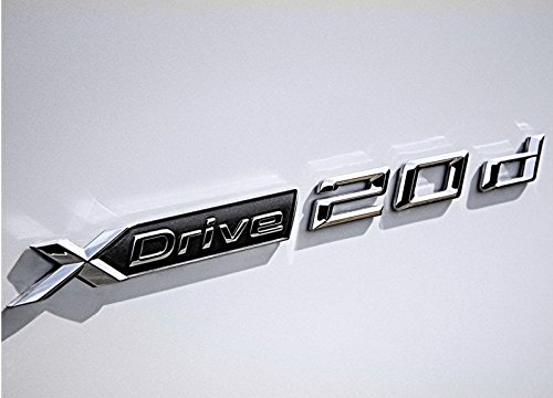 E820 X Drive 20d Emblem Badge auto aufkleber 3D Schriftzug hinten Abzeichen XDrive car Sticker Abziehbild von badgeswelt