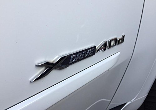 E825 X Drive 40d Emblem Badge auto aufkleber 3D Schriftzug hinten Abzeichen XDrive car Sticker Abziehbild von badgeswelt
