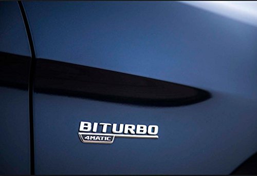 E907 Biturbo 4 Matic beide Seite Emblem schriftzug Badge auto aufkleber 3D car Sticker von badgeswelt