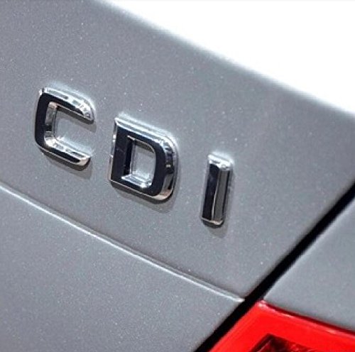 E923 CDI Emblem schriftzug Badge auto aufkleber 3D car Sticker Chrom Abziehbild von badgeswelt