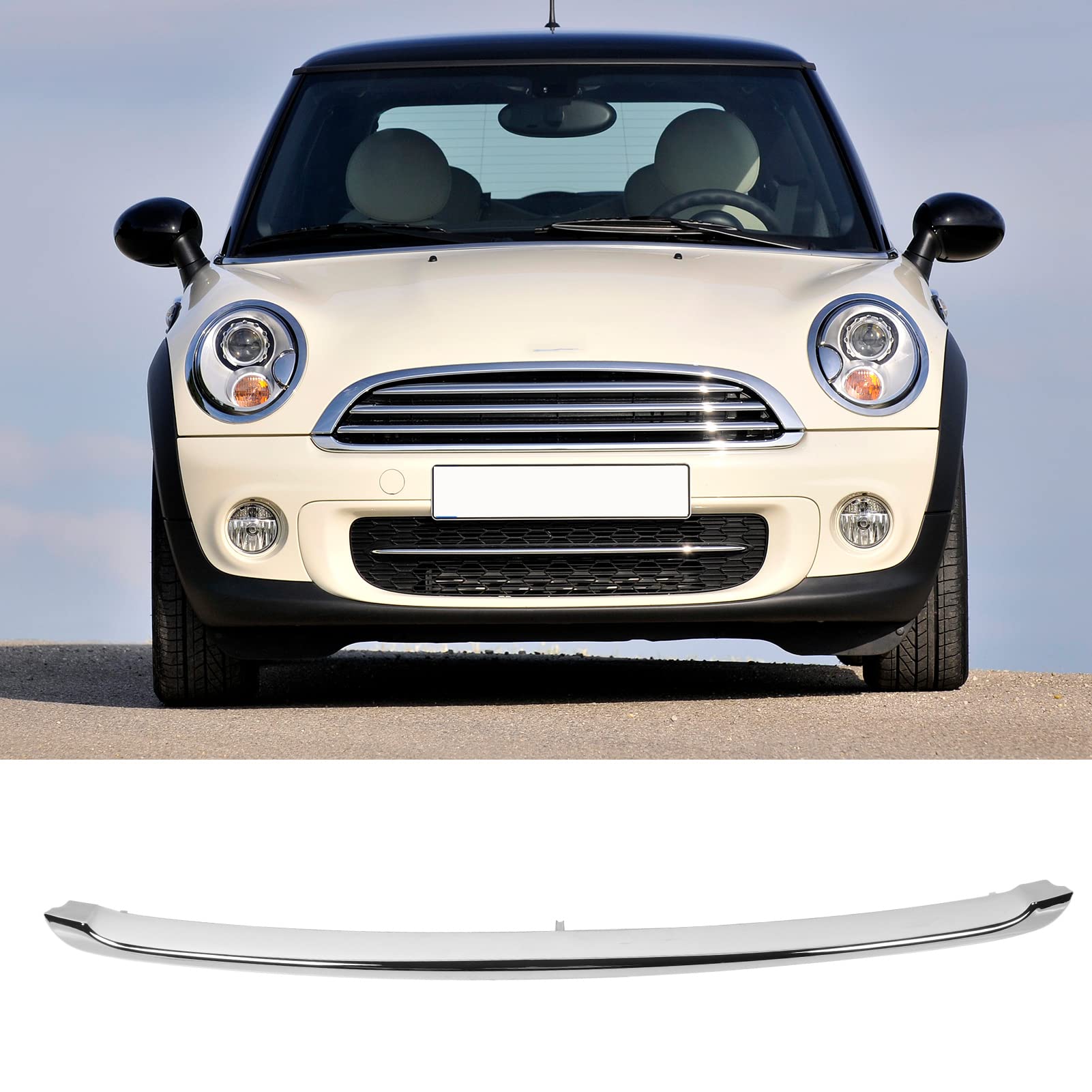 Front Untere Grillblende Kompatibel mit R55 R56 R57 2011–2014, 51112751624 Untere Motorhaubenleiste für Roadster R59 Base 2012–2015 (Galvanisiert) von banapoy